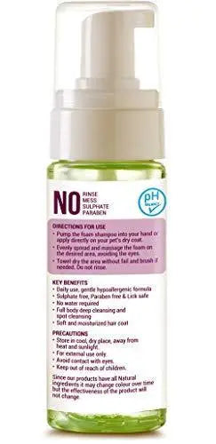 Natural Remedies - Fresh Me Up Mild Foam Dry Shampoo for Dogs & Cats, 140 ml Natural Remedies