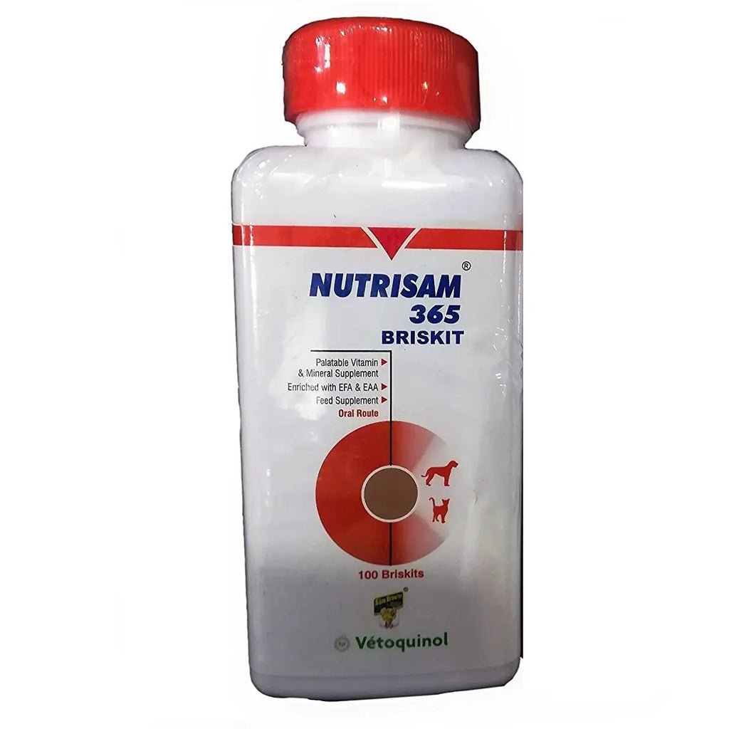 Nutrisam Briskit Dogs and Cats Health Supplement -100Tab Amanpetshop