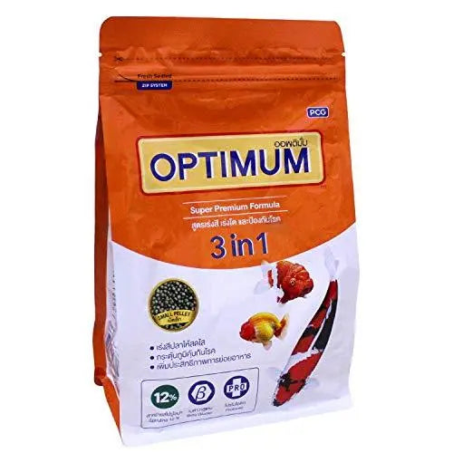 PCG 3 in 1 Fish Food for Carp, Goldfish and Cichlid Spirulina 12% Floating Type by Jainsons (Small Pallet), 800 g Amanpetshop