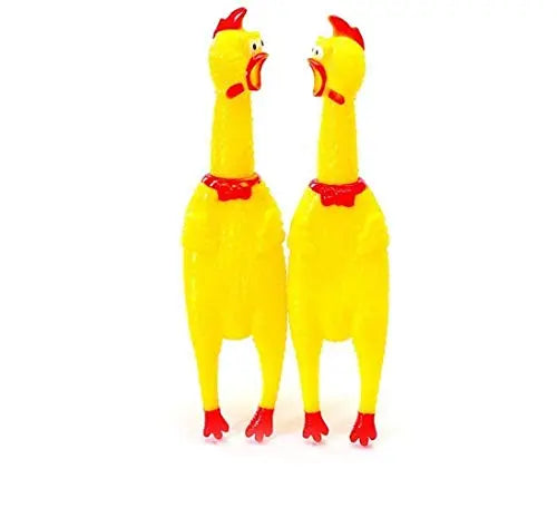 PSK Jumbo Size Natural Rubber Squeaky Chew Chicken Toy for Dog Large Size PSK