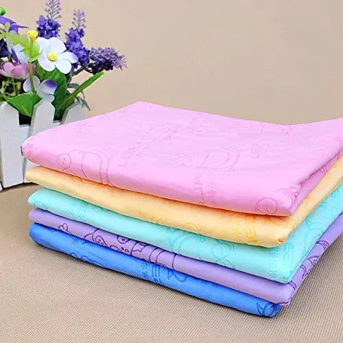 PSK PET MART Suede Material Bath Towel Ultra-Absorbent Dog Towels for Small Medium Large Dogs and Cats (Color May Vary) PSK PET MART