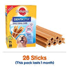 Pedigree Dentastix (Value) Oral Care Dog Treat for Adult Large Breed (25 kg+) Dogs, Monthly Pack (28 Sticks) Pack of 4 Amanpetshop-