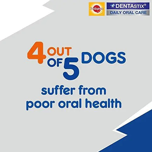 Pedigree Dentastix (Value) Oral Care Dog Treat for Adult Medium Breed (10-25kg) Dogs, 720 g Monthly Pack (28 Sticks) Pack of 4 Amanpetshop-