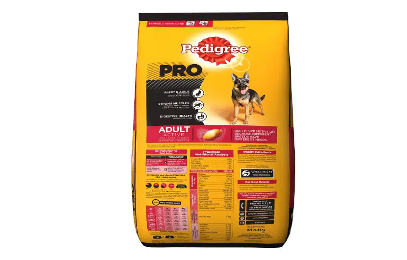 Pedigree Pro Expert Nutrition Dry Food for Active Adult Dogs, 20 kg Amanpetshop-