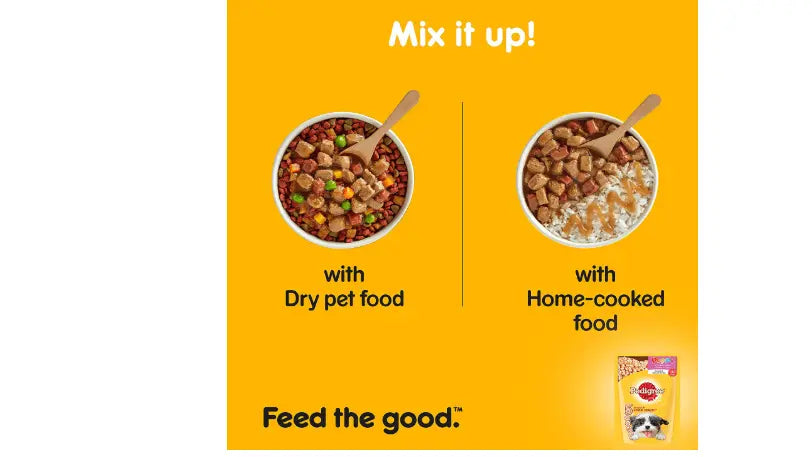 Pedigree puppy chicken clearance chunks