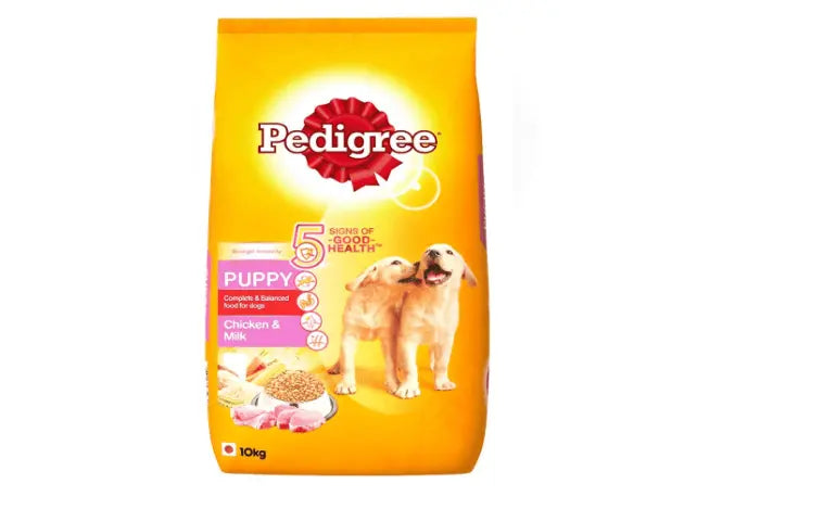 Pedigree Puppy Dog Food Chicken & Milk, 10 kg Pack Amanpetshop-