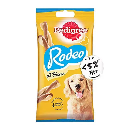 Pedigree Rodeo Adult Dog Treat, Chicken - 123 g Pack (7 Treats) Amanpetshop