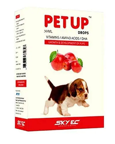 Pet Up Drops, 30 ml Vitamins Amino Acids Dha Growth and Development for Pups Amanpetshop