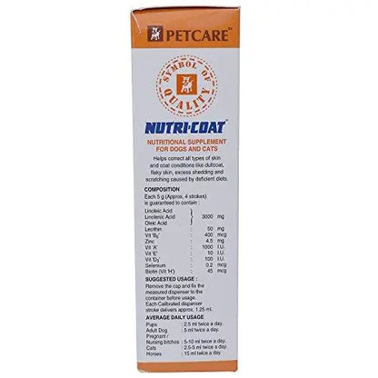 Petcare NUTRI Coat Nutritional Coat and Skin Conditioner (200 gm) pack of 2 Pet Care