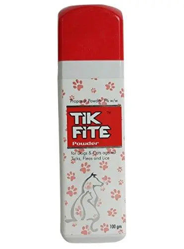 Pupkart All4pets TIK Fite Anti Tick and Flea Dog and Cat Powder 100 gm Amanpetshop