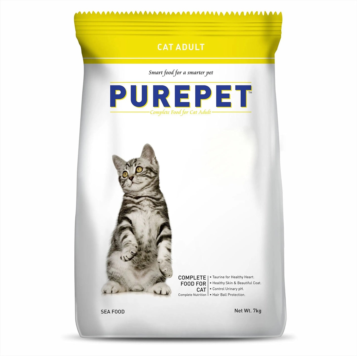 Purepet Cat Food Combo of Sea Food, 7 kg & Mackerel, 7 kg PUREPET