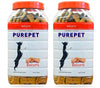 Purepet Treat Combo Offer - Chicken Flavor Biscuit Jar (2 x 455g) + Munchy Sticks, Chicken Flavor (2 x 400g) - Pack of 4 Amanpetshop