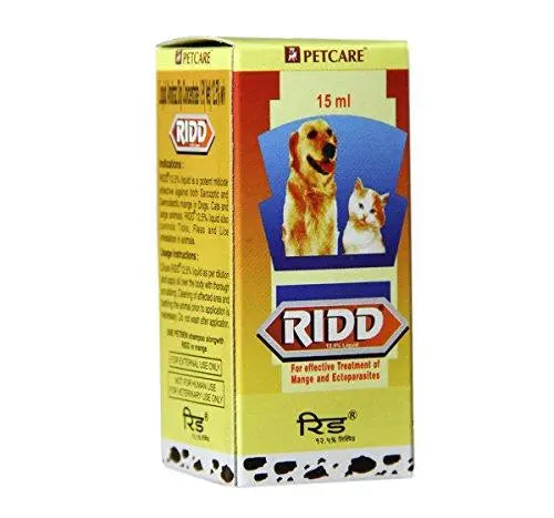 Ridd Anti-Tick and Flea Solution Controller (15 ml) Amanpetshop-