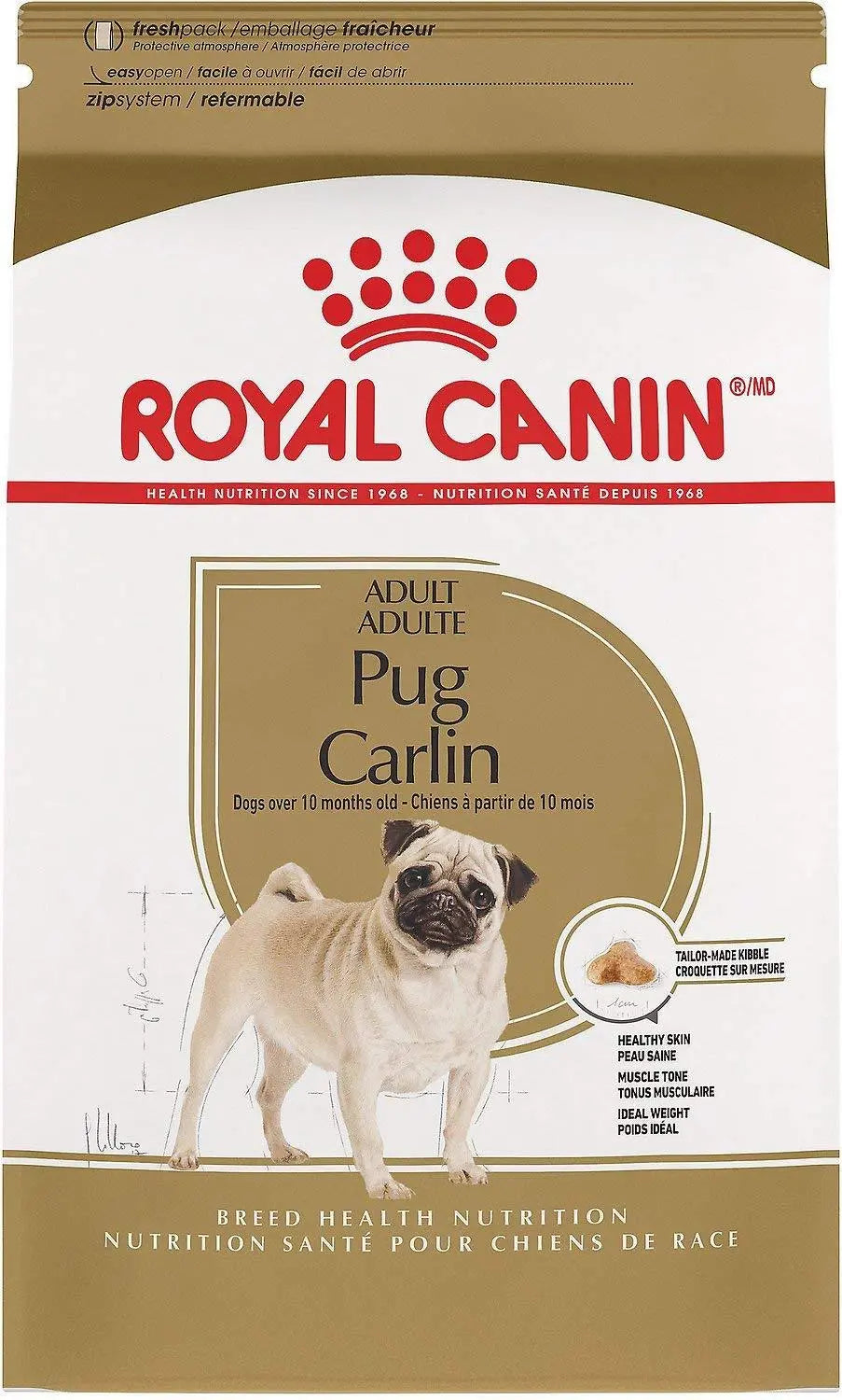 Royal Canin Pug Adult Dry Dog Food, 1.5 kg Amanpetshop