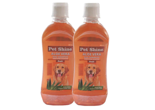 SKY EC Pet Shine Aloe Vera Fruit Shampoo for Dog (200 ml) - Pack of 1 Amanpetshop