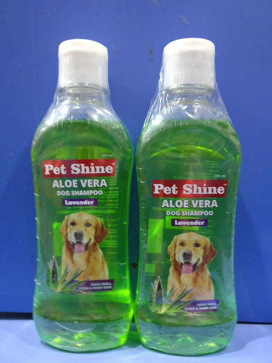 SKY EC Pet Shine Alovera Lavender Dog Shampoo 200ml - pack of 1 Amanpetshop-