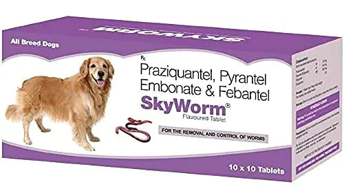 SKYWORM Deworming Tablets pack of 10 tablet Amanpetshop-