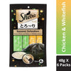 Sheba Melty Cat Snack Food, Chicken & Chicken-Whitefish, 6 Packs (6 x 48g) Sheba
