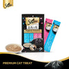 Sheba Melty Cat Snack Food, Katsuo & Katsuo-Salmon, 6 Packs (6 x 48g) Sheba