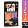 Sheba Melty Cat Snack Food, Tuna & Tuna-Seafood, 6 Packs (6 x 48g) Sheba