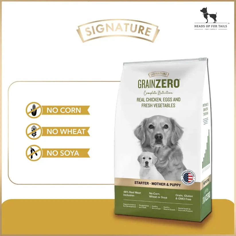 Signature Grain Zero Starter Mother Puppy Dog Dry Food 1.2 kg