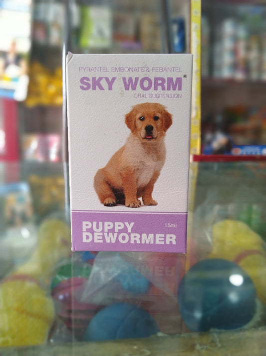 Sky worm suspension puppy dewormer 15ml Amanpetshop-