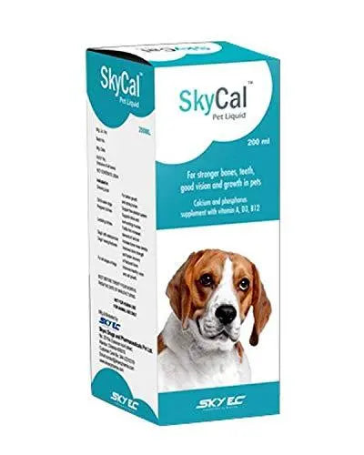 Skycal Pet Liquid for Stronger Bones, Teeth, Growth In Pets (1 litre ) Amanpetshop