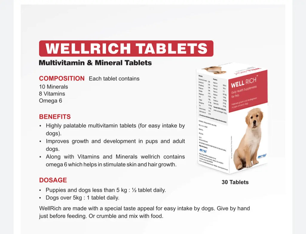 Skyec wellrich multivitamin 30 tablet Amanpetshop