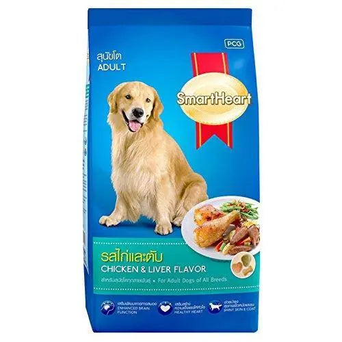 Smart Heart Adult Dog Food Dry Chicken and Liver, 3 kg Smart Heart