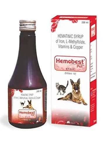 TTK Hemobest Pet Iron and Vitamin Syrup for Dogs and Cats - 200ml by Jolly and Cutie Pets aman