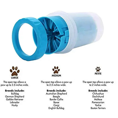 The DDS Store Dog Grooming Foot/Paw Washing Cup, Pet Paw Cleaner, Portable Dog Washer with Feet Soft Silicone Bristles Small Medium Large Dogs (Color May Vary) (Medium) THE DDS STORE