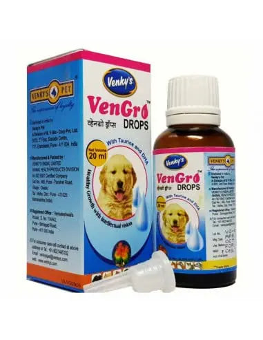 Venkys Vengro Drops Multivitamin Supplement 20ml (Pack of 3) Amanpetshop-