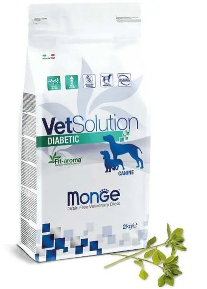 Vet Solution Canine-Diabetic 2kg (Dietetic Food for Dogs Diabetes Mellitus) all4pets