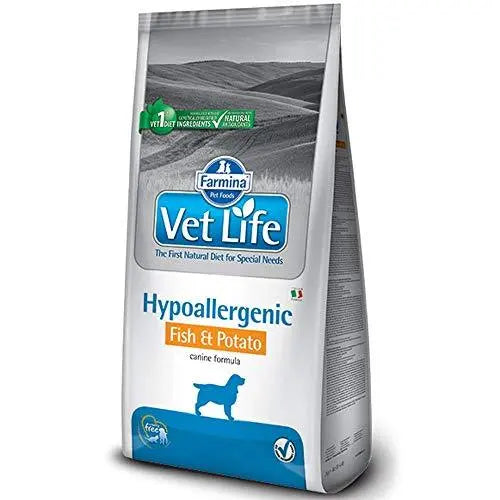 Vetlife Farmina Hypoallergenic Fish and Potato Dog Food -2 Kg Amanpetshop