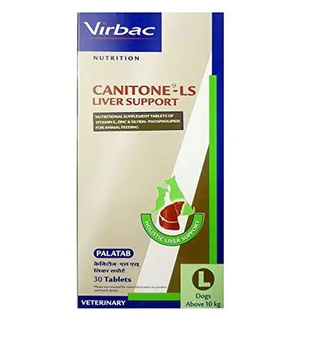Virbac Canitone-LS Liver Support Large (30 Tablets), 30 Count Amanpetshop