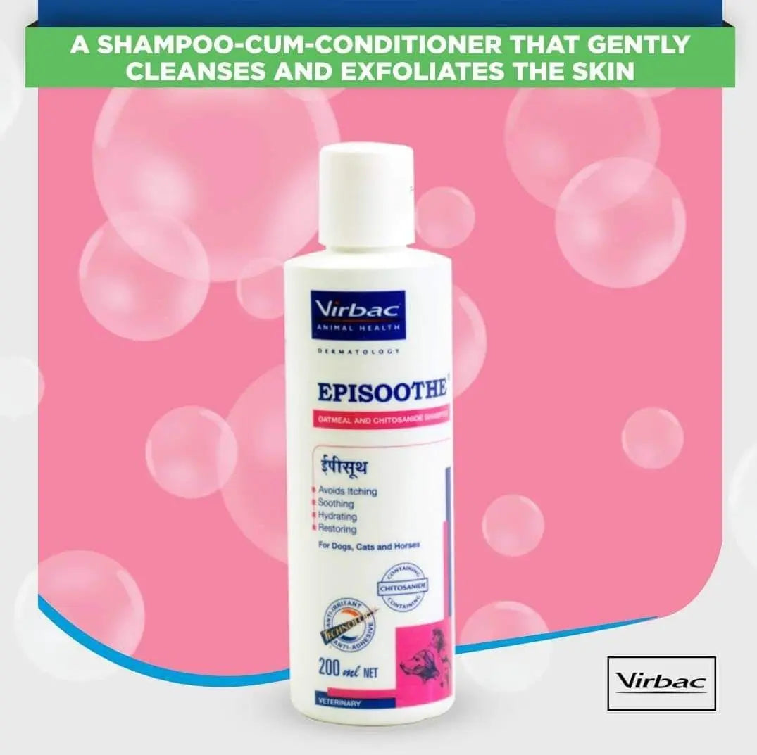 Virbac EpiSoothe Oatmeal Shampoo, 200Ml Amanpetshop