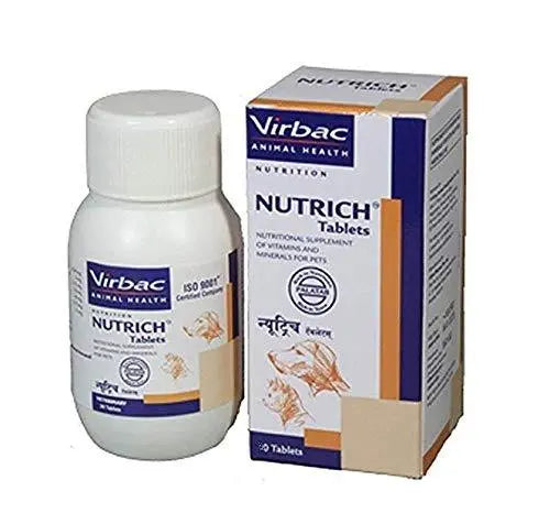 Virbac Nutrich Tablets 60 Pcs Minerals and Vitamins Supplement aman