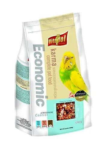 Vitapol Economic Food for Budgies Bag, 1200g Vitapol