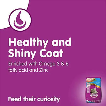 Whiskas Adult Dry Cat Food, Ocean Fish flavour  7 kg Pack Amanpetshop-