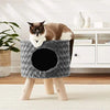 adidog Cat Condo Ottoman, Dark Grey Amanpetshop