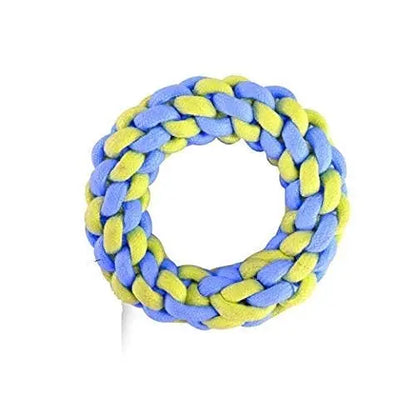adidog Dog Chew Toys Combo of 6pcs Toys Rainbow Ball, Teether, 2 Knot Rope, Led Ball, Dumble Teether & Latex Toys Dog Toys & Puppy Toys (Color May Vary) PSK PET MART