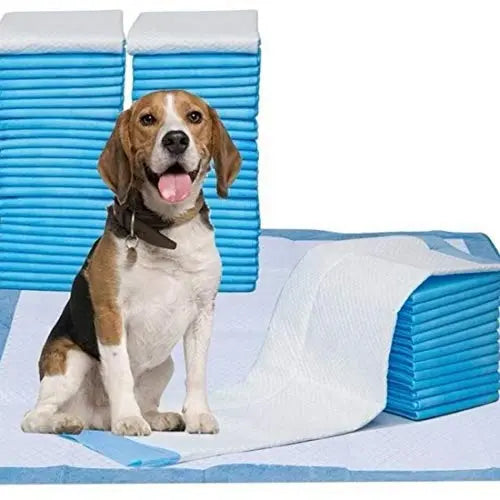 adidog Dog Training Pads  with Quick Drying Surface and Absorbent Core/Suitable for Small/Large Breed PUPPIES/100 Count/Size: XL/L-60 cm X H- 90 cm PSK PET MART