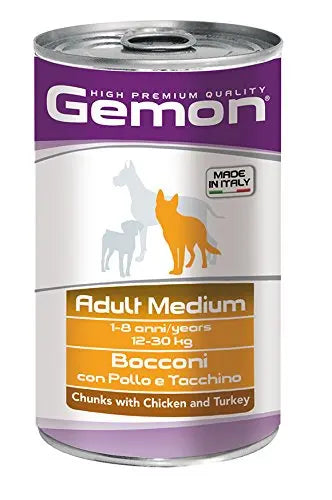 all4pets Gemon Chunks Adult Medium with Chicken and Turkey (1250 Gms) Amanpetshop